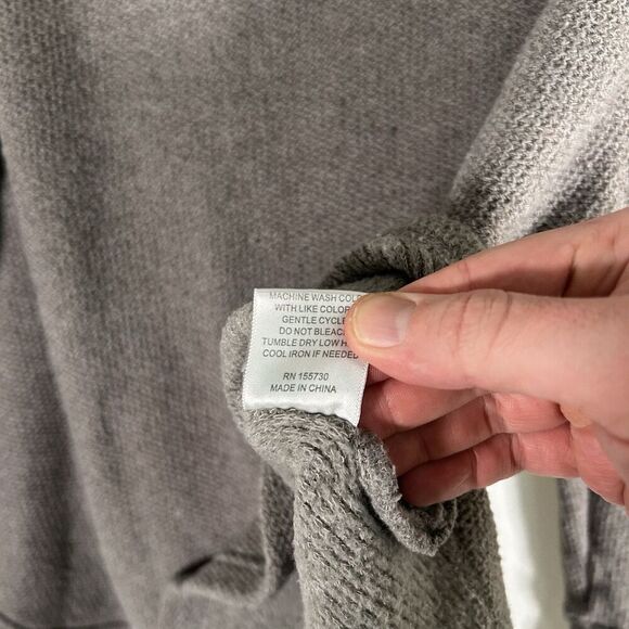 Jane Delancey Sweater Women's Xl Solid Grey Pullover Knit Long Sleeve Round Neck - Picture 6 of 8